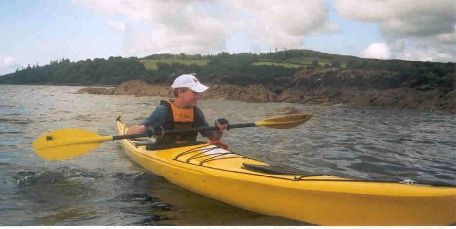 Kayaking on Skye aged 11. 