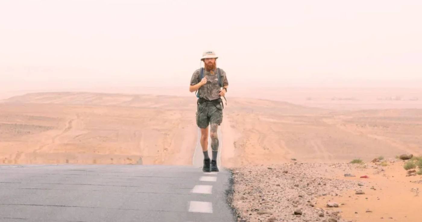 The Hardest Geezer ran the length of Africa. Photo: Guus Van Veen