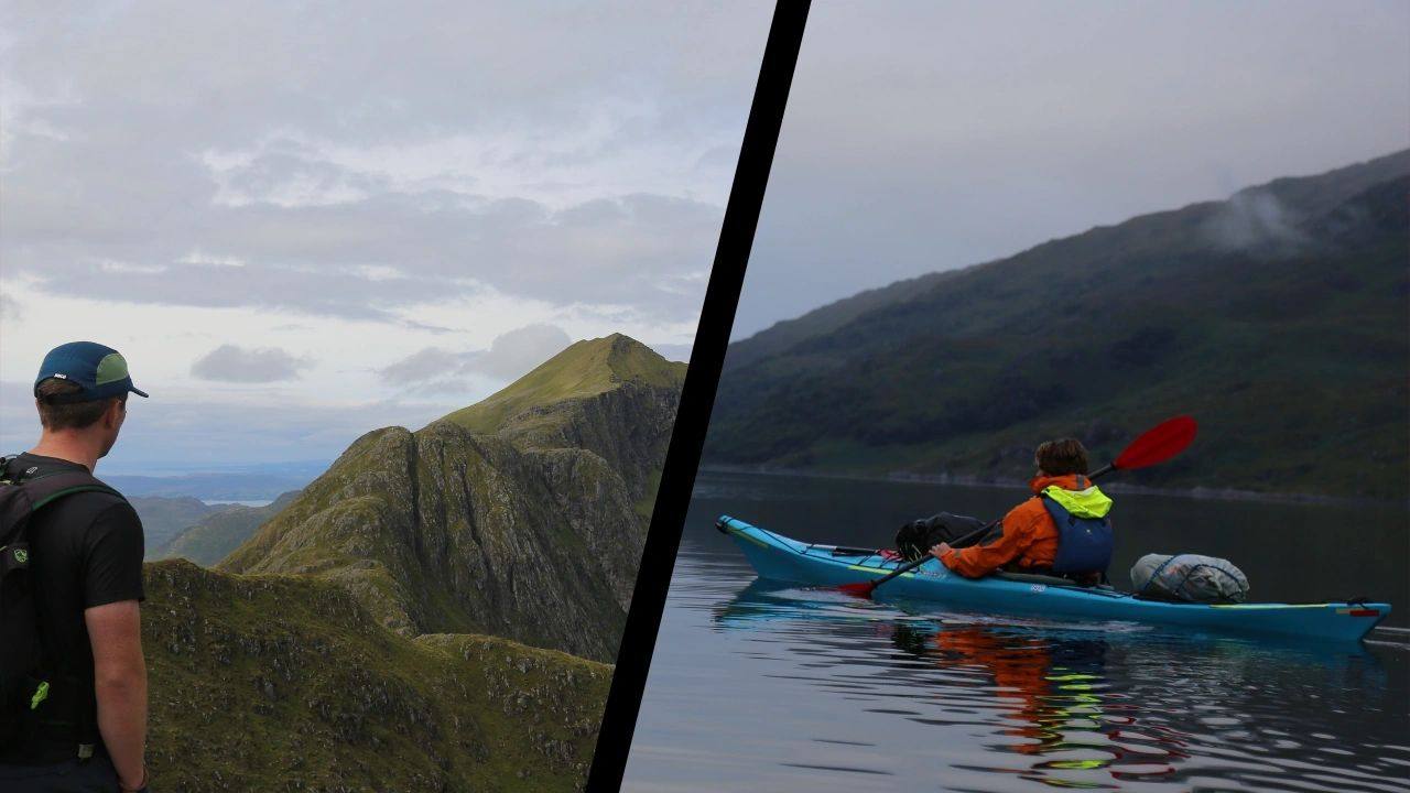 Hiking and kayaking are both great for mental health, but which is better? Photos: Mark Agnew