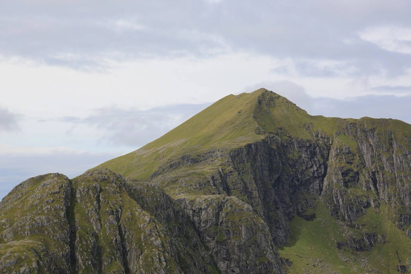 Steep gullies cascaded like waterfalls. 