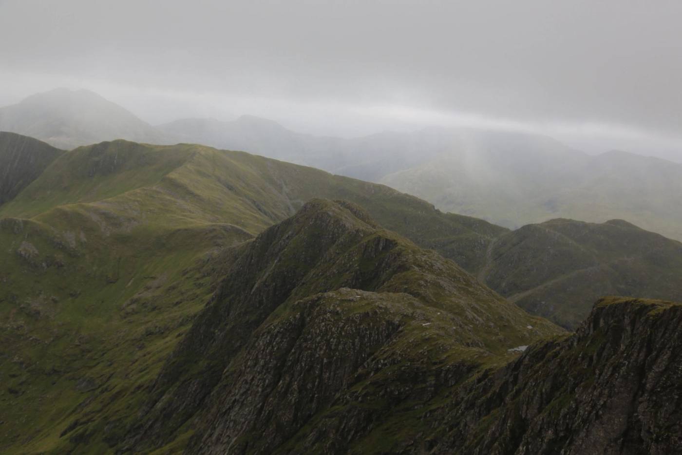 Looking back along the amazing ridge. 