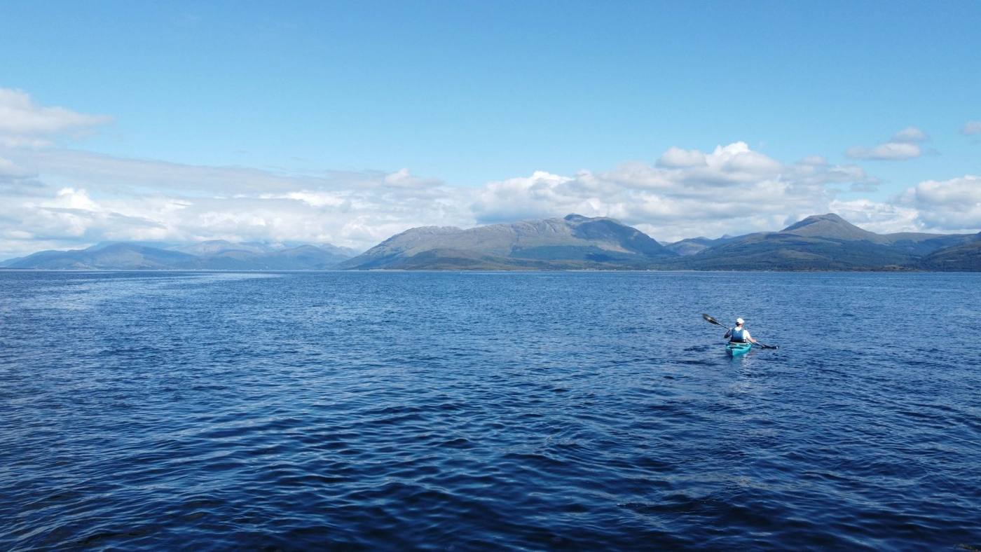 Sea kayking, scotland, loch linnhe, fort william