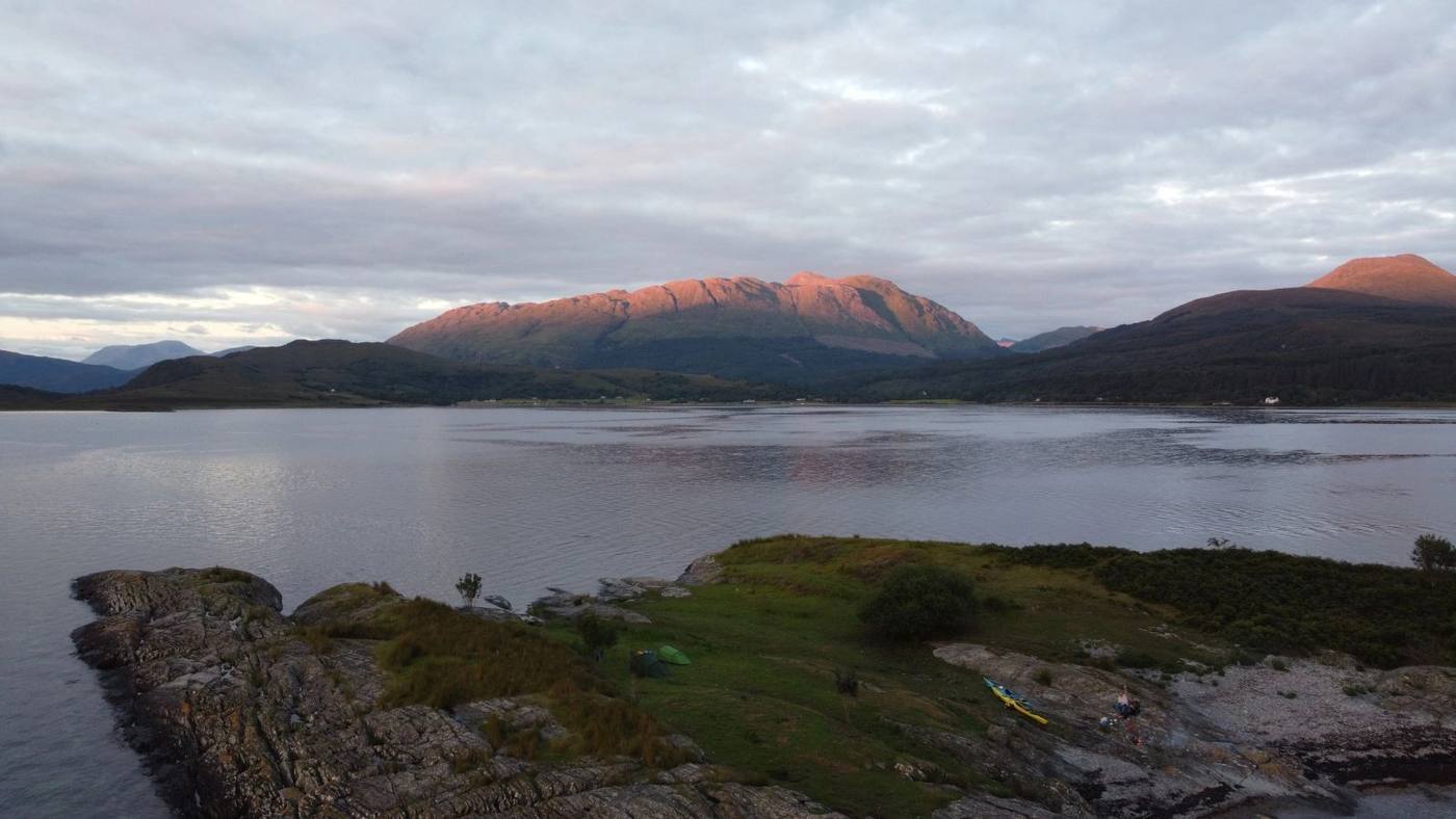 camping, scotland, wild, sunset